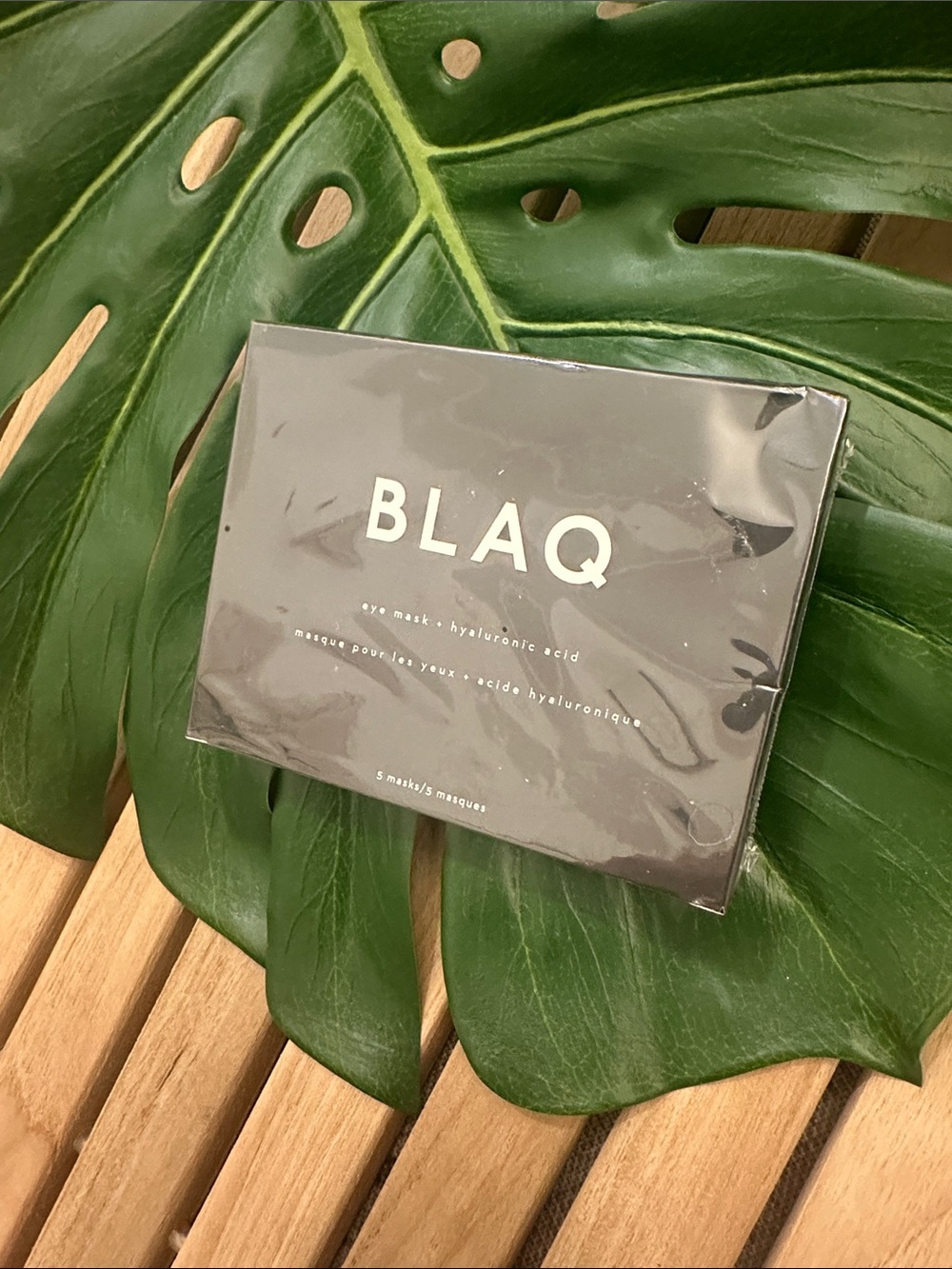 BLAQ Black Eye Mask – Hydrating Hyaluronic Acid- 5 Masks